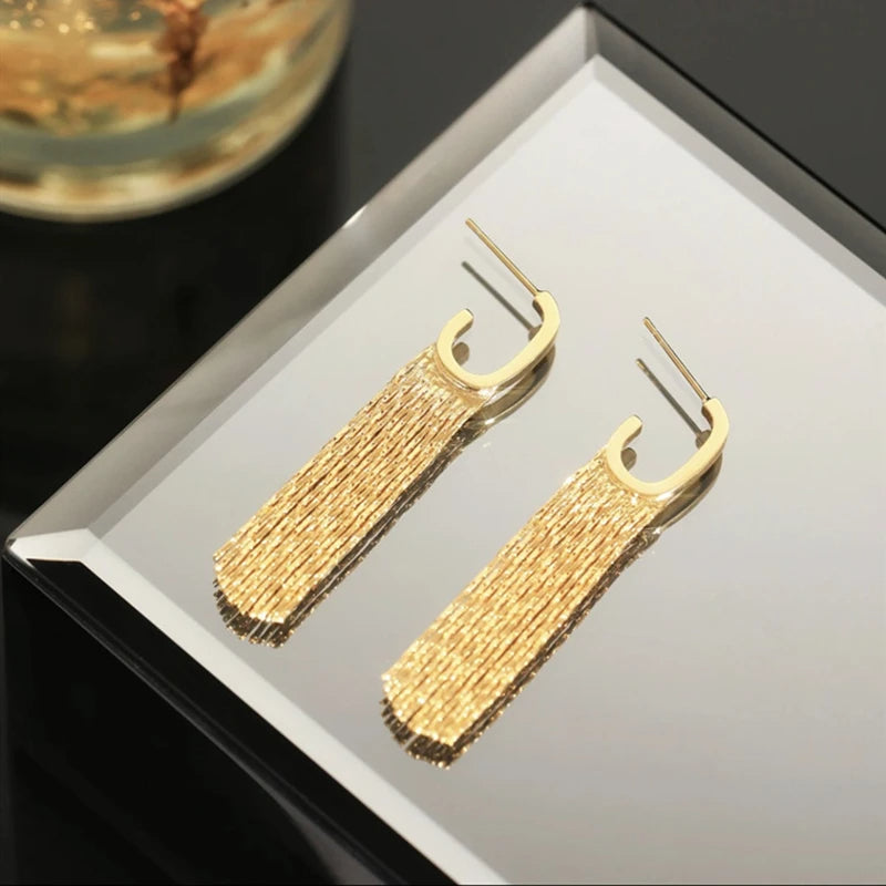 Boucles d'oreilles Élégance Dorée